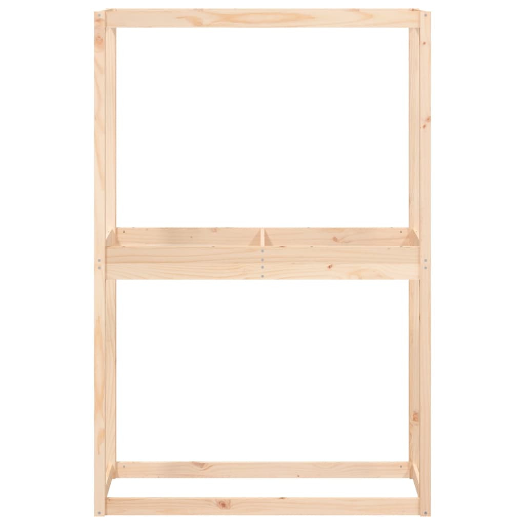 Dekkstativ svart 120x40x180 cm heltre furu