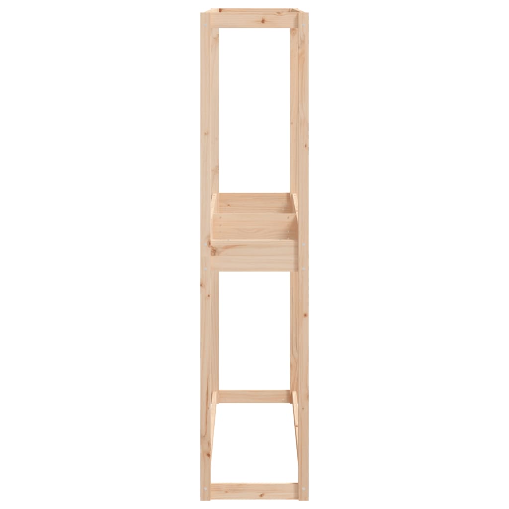 Dekkstativ svart 120x40x180 cm heltre furu