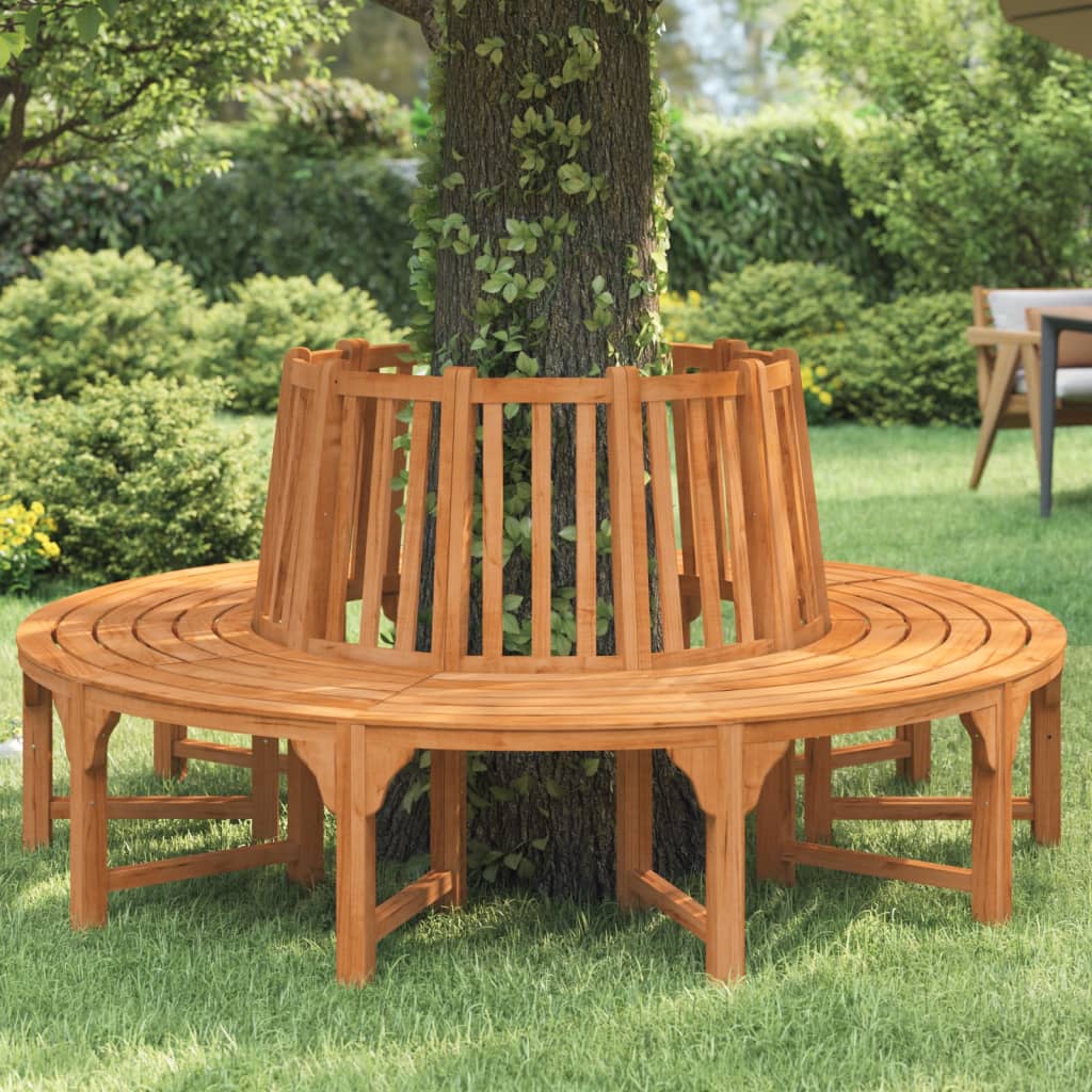 Rund trebenk Ø208 cm heltre eukalyptus