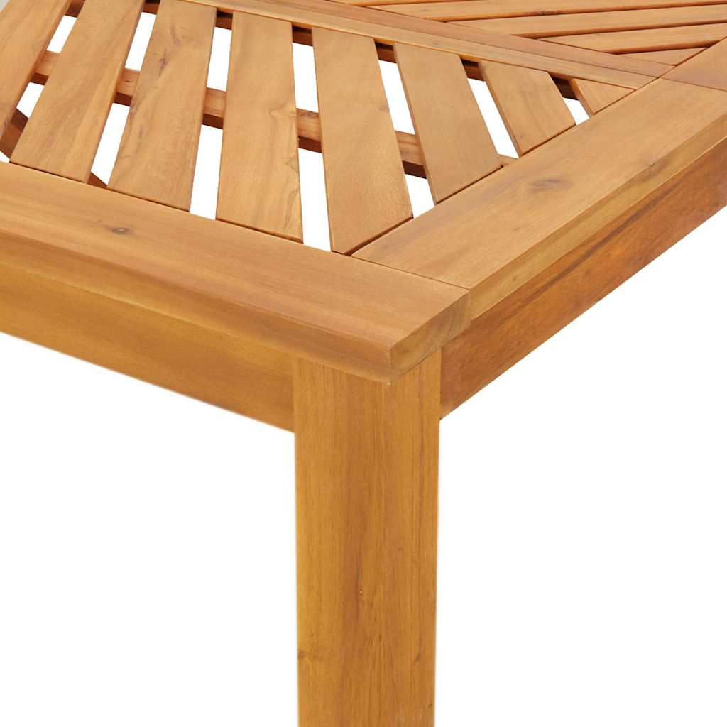 Hage Spisegruppe 7 pcs Brun Solid akasietre vidaXL