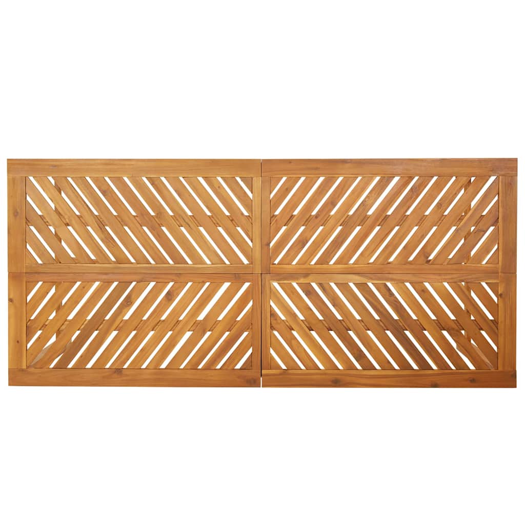 Hage Spisegruppe 7 pcs Brun Solid akasietre vidaXL