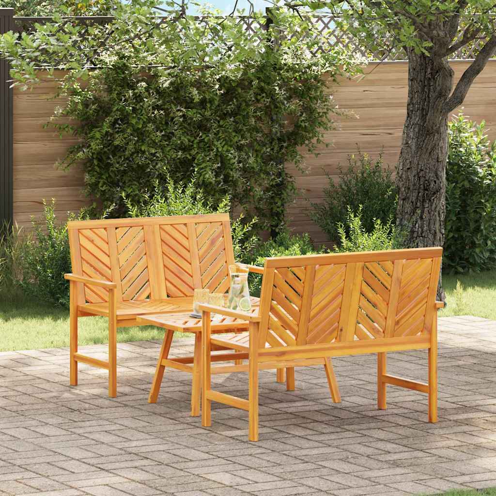 Hage lounge sett 3 pcs Brun Solid akasietre