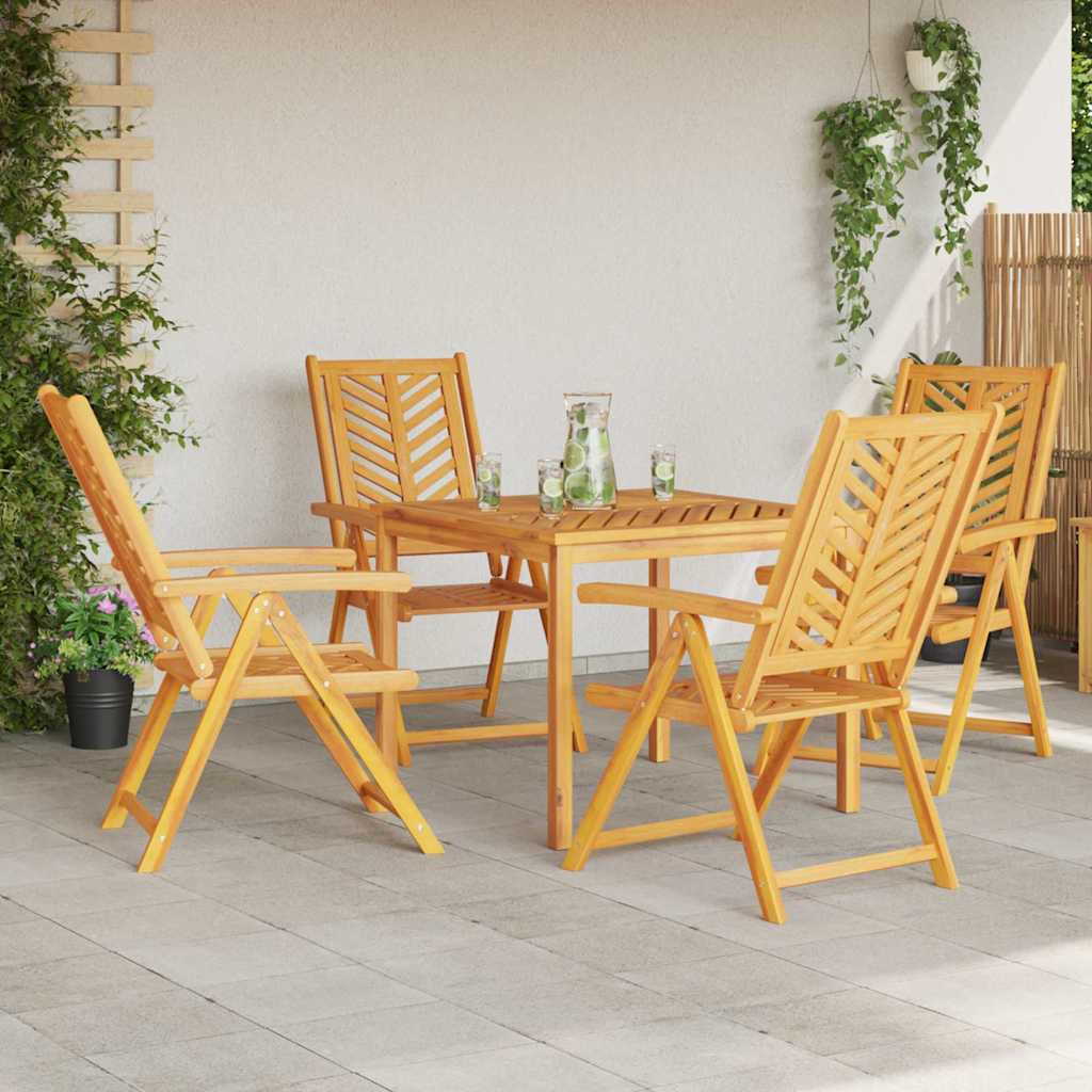 Hage Stol 4 pcs Brun Solid akasietre