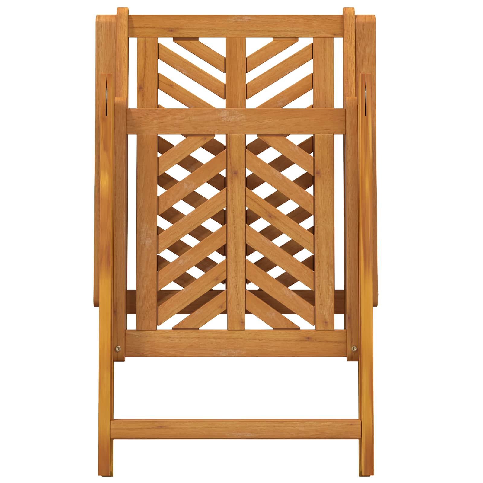 Hage Stol 6 pcs Brun 57 x 72 x 109 cm Solid akasietre vidaXL