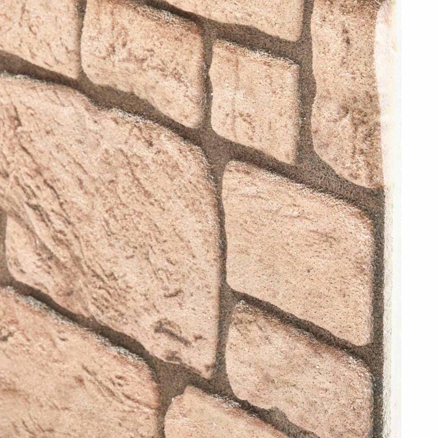 Veggpaneler 10 pcs Beige 100 x 50 cm EPS Skum