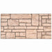 Veggpaneler 10 pcs Beige 100 x 50 cm EPS Skum