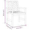 Hagestoler 3 stk heltre akasie