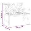 Hagebenk 109 cm heltre akasie