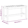 Hagebenk 80 cm heltre akasie