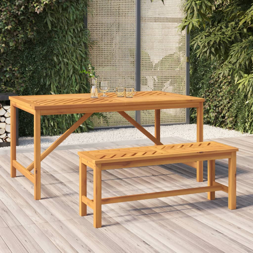 Hagebenk 110 cm heltre akasie