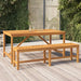 Hagebenk 150 cm heltre akasie