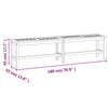 Hagebenk 180 cm heltre akasie