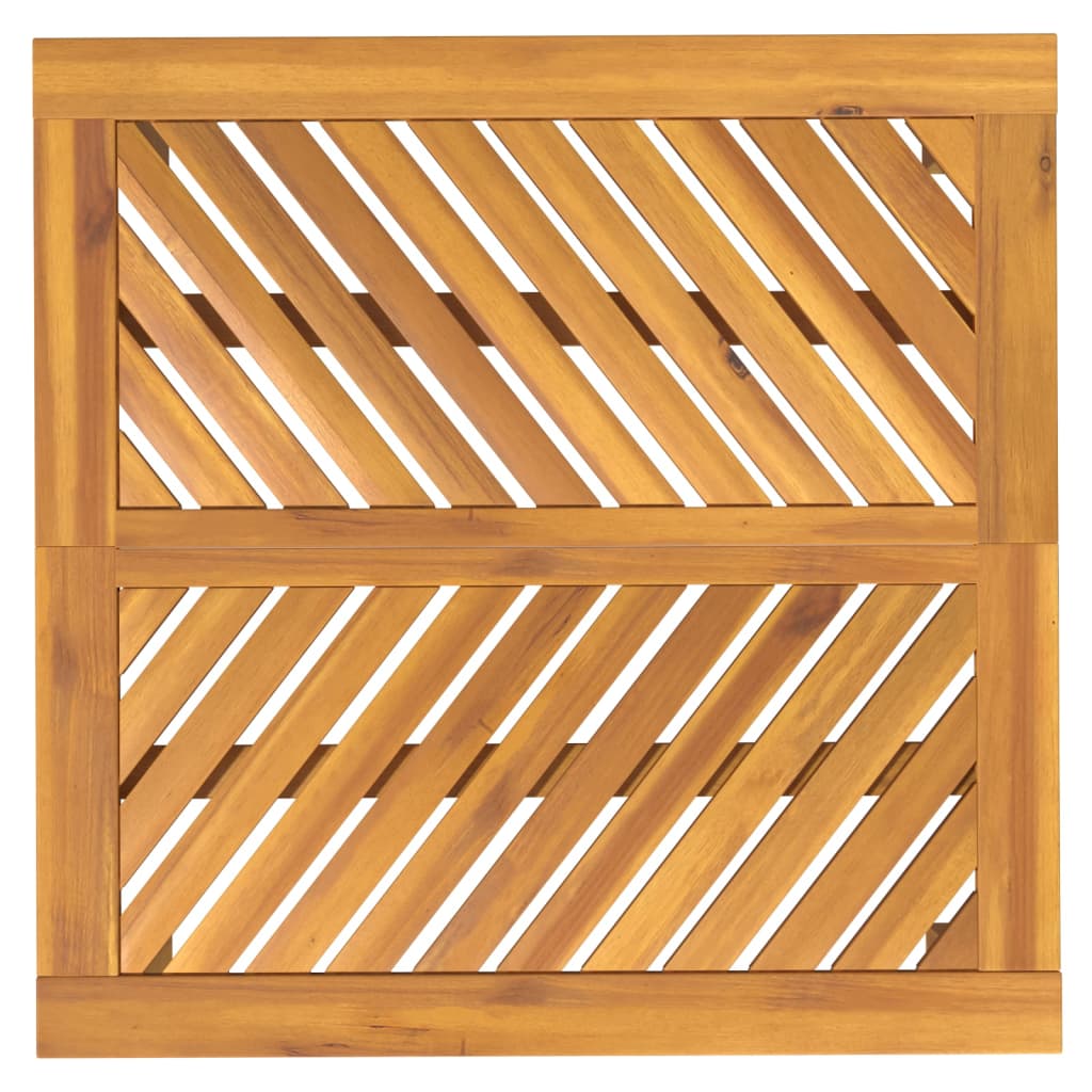 Hagespisebord 90x90x74 cm heltre akasie