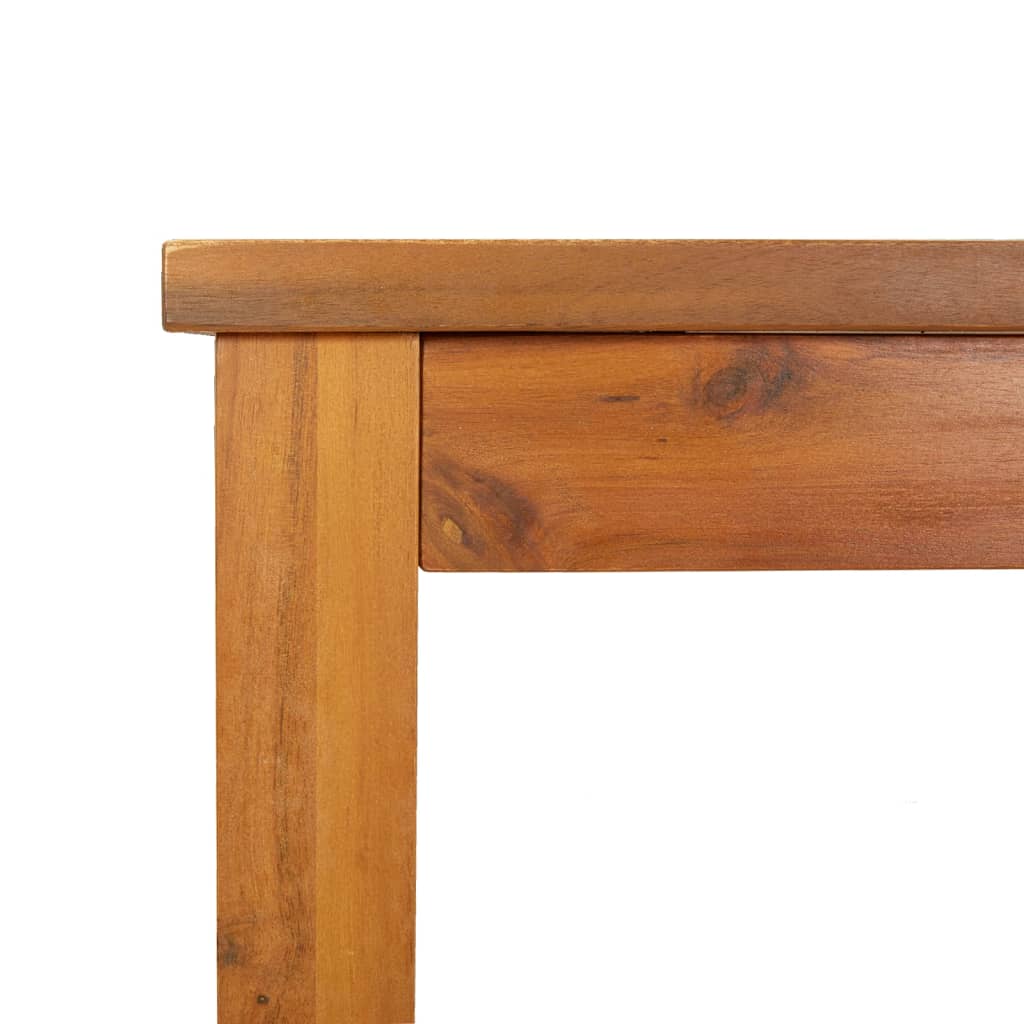 Hagespisebord 90x90x74 cm heltre akasie