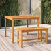 Hagespisebord 90x90x74 cm heltre akasie