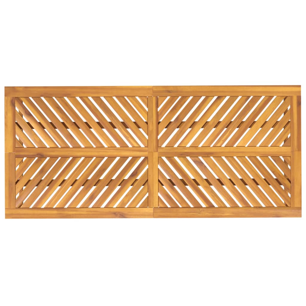 Hagespisebord 200x90x74 cm heltre akasie vidaXL