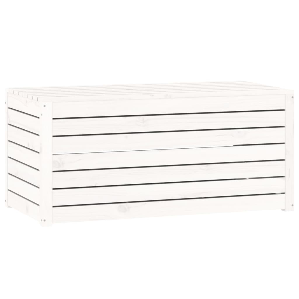 Hagekasse hvit 101x50,5x46,5 cm heltre furu