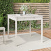 Hagebord hvit 82,5x82,5x76 cm heltre furu