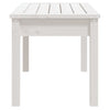 Hagebenk hvit 80x44x45 cm heltre furu