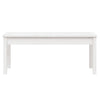 Hagebenk hvit 109x44x45 cm heltre furu