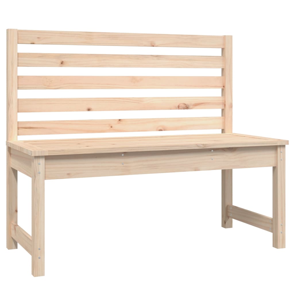 Hagebenk 109 cm heltre furu