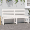 Hagebenk hvit 157,5 cm heltre furu