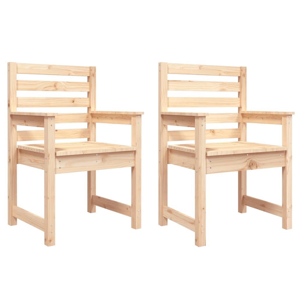 Hagestoler 2 stk 60x48x91 cm heltre furu