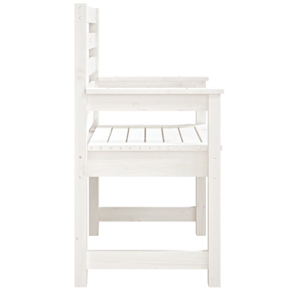 Hagestoler 2 stk hvit 60x48x91 cm heltre furu