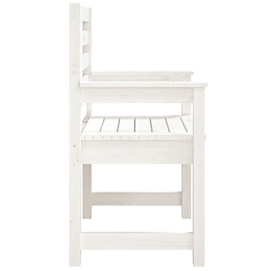 Hagestoler 2 stk hvit 60x48x91 cm heltre furu