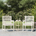 Hagestoler 2 stk hvit 60x48x91 cm heltre furu