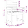 Hagestoler 2 stk 60x48x91cm cm heltre douglasgran