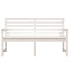 Hagebenk hvit 159,5x48x91,5 cm heltre furu