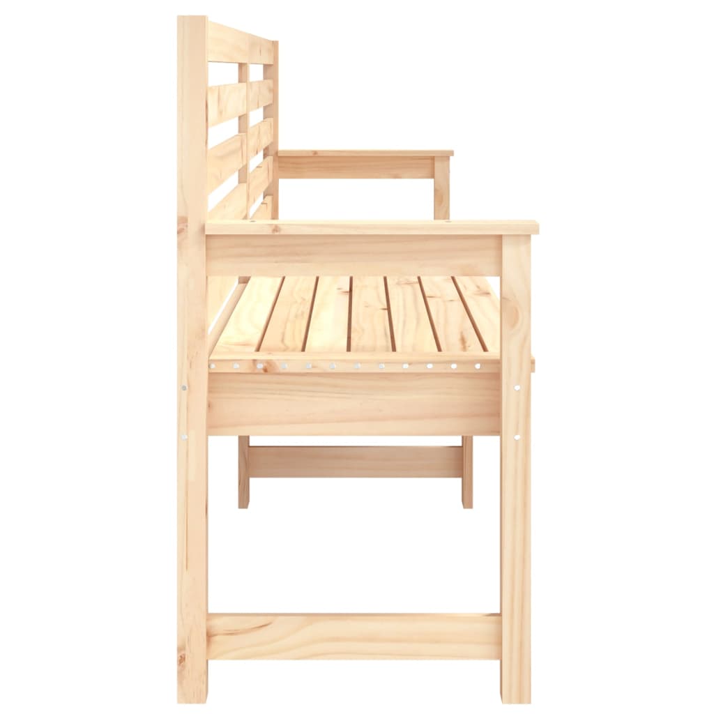 Hagebenk 203,5x48x91,5 cm heltre furu