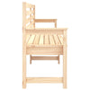 Hagebenk 203,5x48x91,5 cm heltre furu