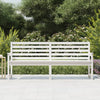 Hagebenk hvit 203,5x48x91,5 cm heltre furu