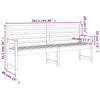 Hagebenk 203,5x48x91,5 cm heltre douglasgran