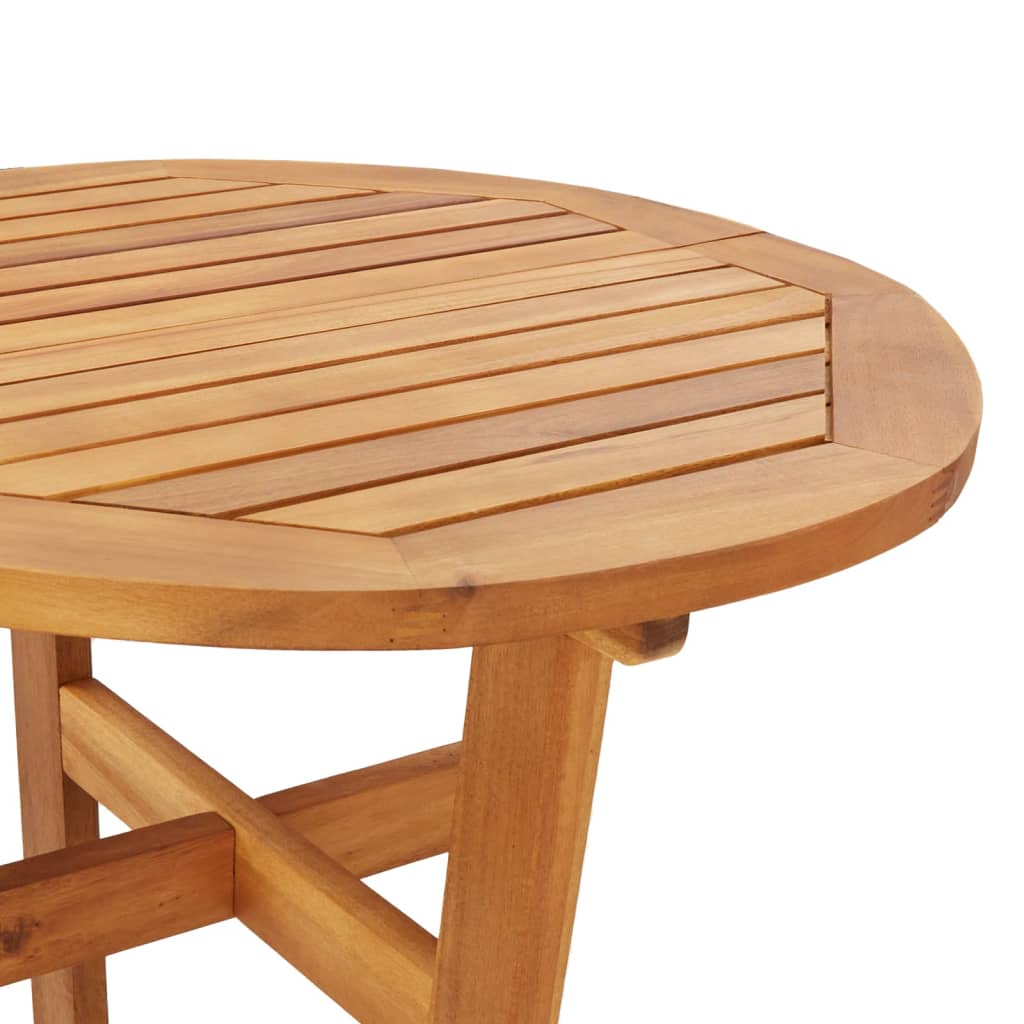 Utendørs barbord Ø60x105 cm heltre akasie