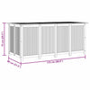 Putekasse 175x80x75 cm heltre akasie