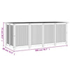Putekasse 200x80x75 cm heltre akasie