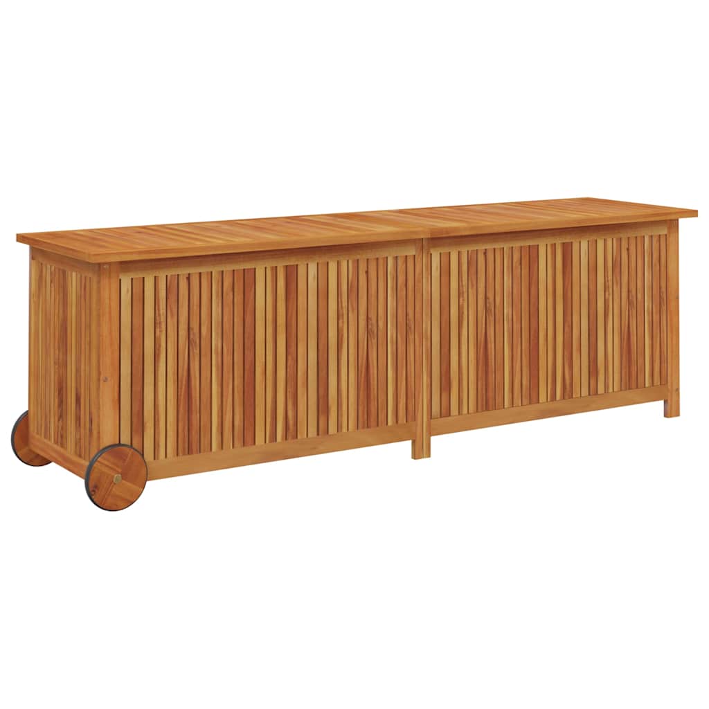 Putekasse med hjul 150x50x58 cm heltre akasie
