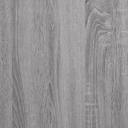 Skrivebord med hyller grå sonoma 102x45x148 cm konstruert tre