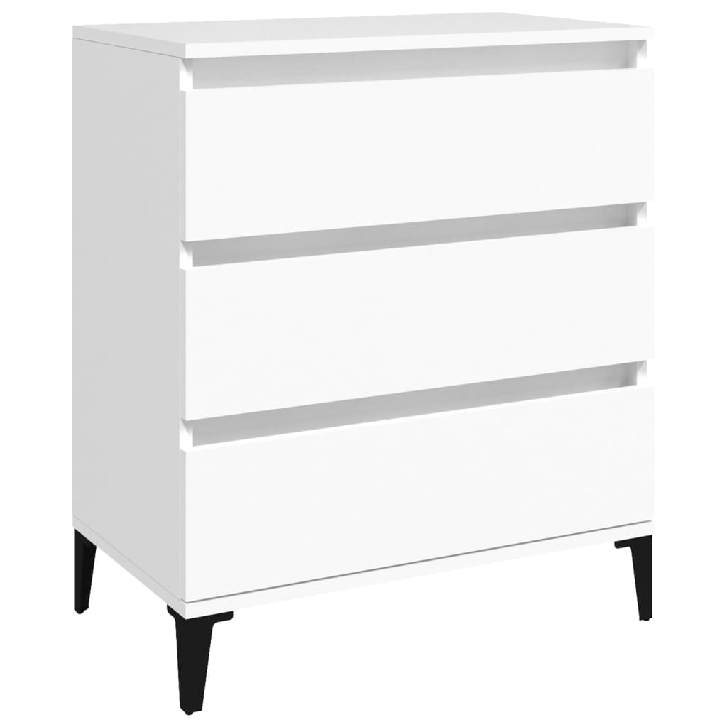 Skjenk hvit 60x35x70 cm konstruert tre