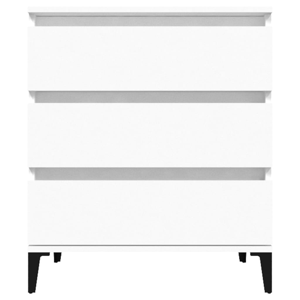 Skjenk hvit 60x35x70 cm konstruert tre