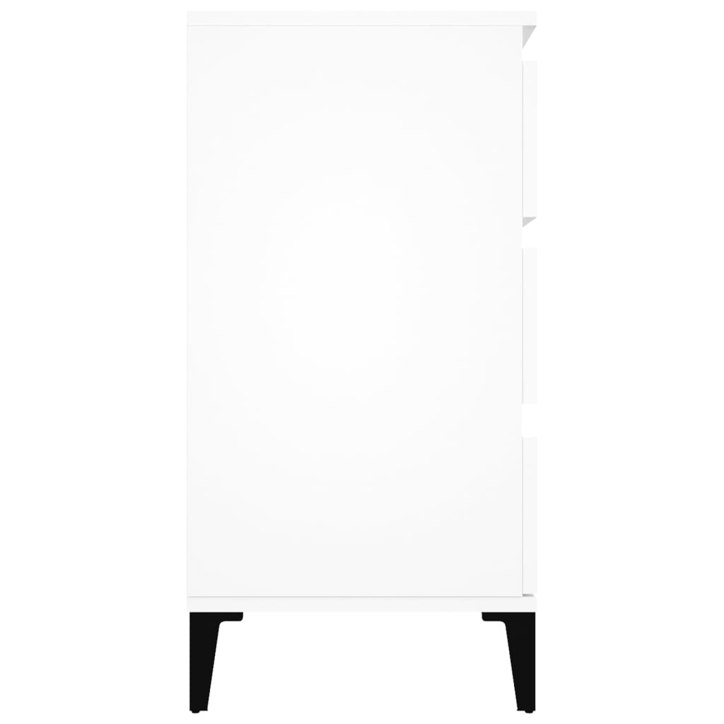Skjenk hvit 60x35x70 cm konstruert tre