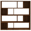 Bokhylle/romdeler brun eik 105x24x102 cm
