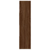 Bokhylle/romdeler brun eik 105x24x102 cm