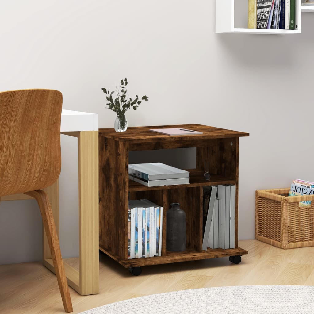 Rulleskap røkt eik 60x45x60 cm konstruert tre
