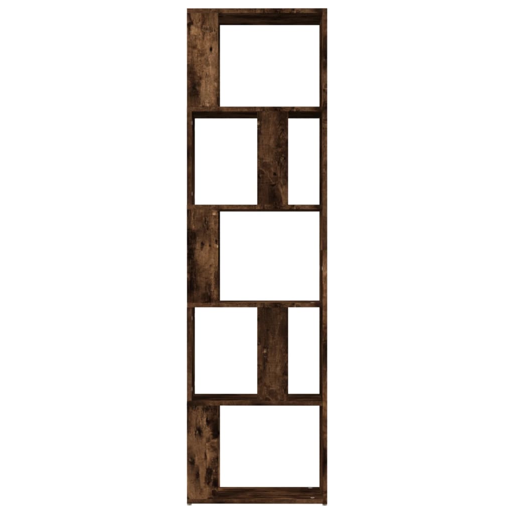 Bokhylle røkt eik 45x24x160 cm konstruert tre