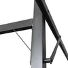 Pergola med uttrekkbar tak kremhvit 395x292x230 cm