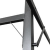 Pergola med uttrekkbar tak kremhvit 589x292x230 cm